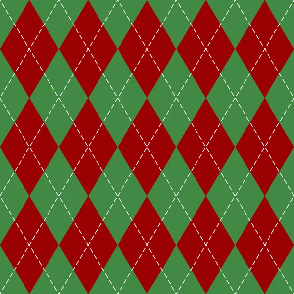 Noël nouvel an Argyle. Modèle Cage écossaise — Image vectorielle