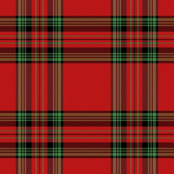 Natal ano novo Tartan. Padrão Gaiola escocesa —  Vetores de Stock