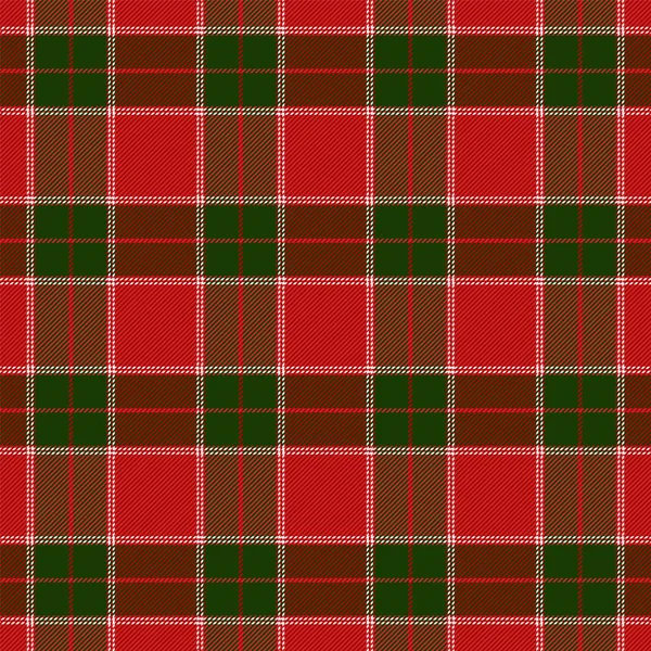 Natal ano novo Tartan. Padrão Gaiola escocesa —  Vetores de Stock