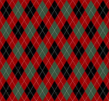 Yılbaşı yeni yıl Argyle. Desen İskoç kafes