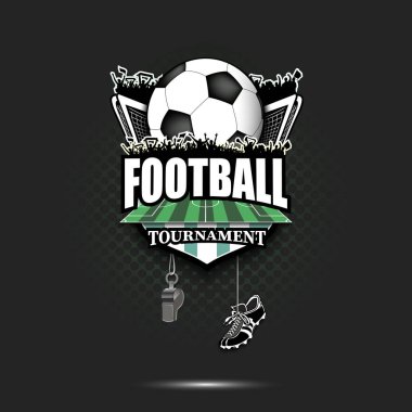 Futbol logosu tasarım şablonu
