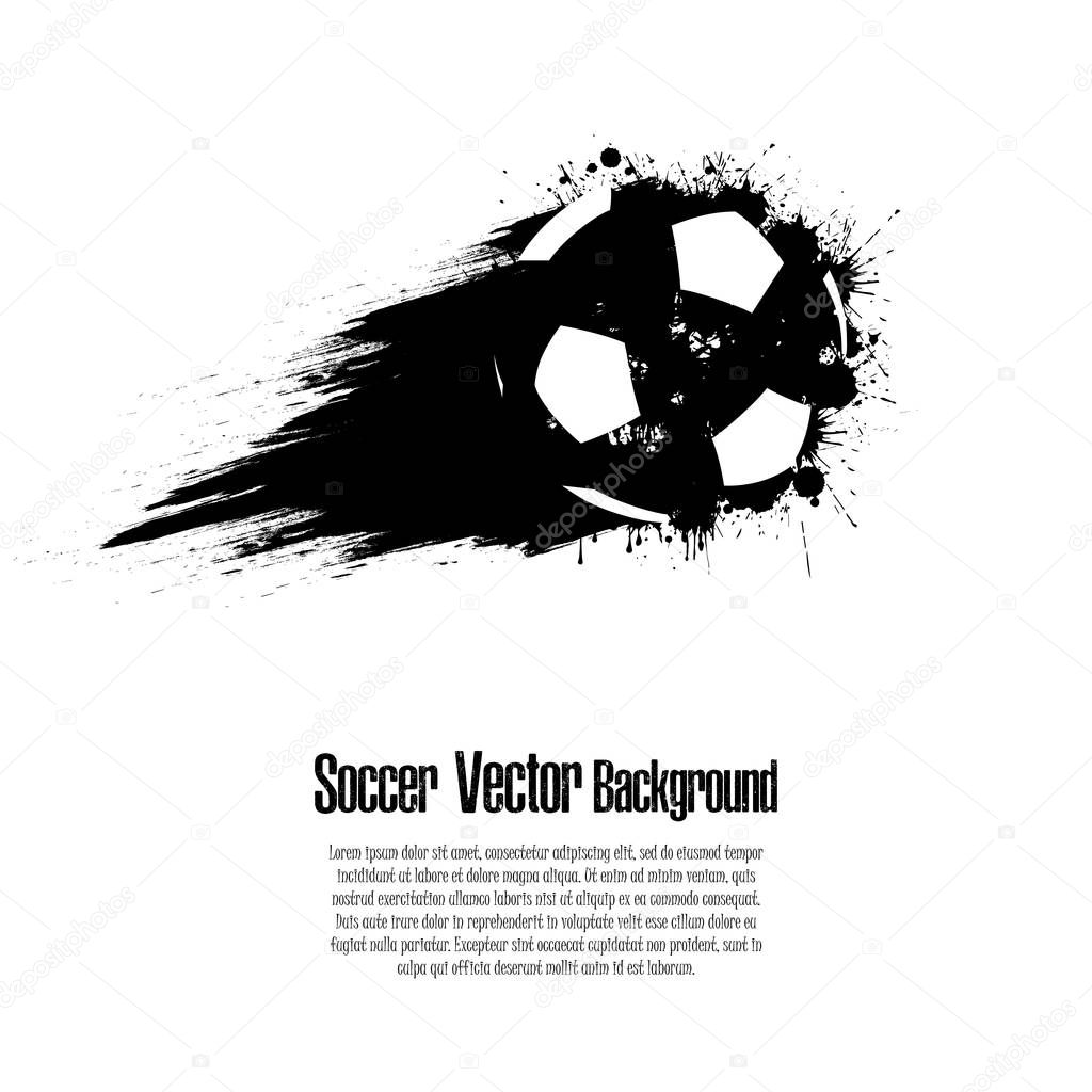 Background abstract soccer ball from blots