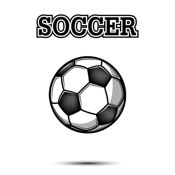 Ročník fotbalového míče ikona — Stockový vektor