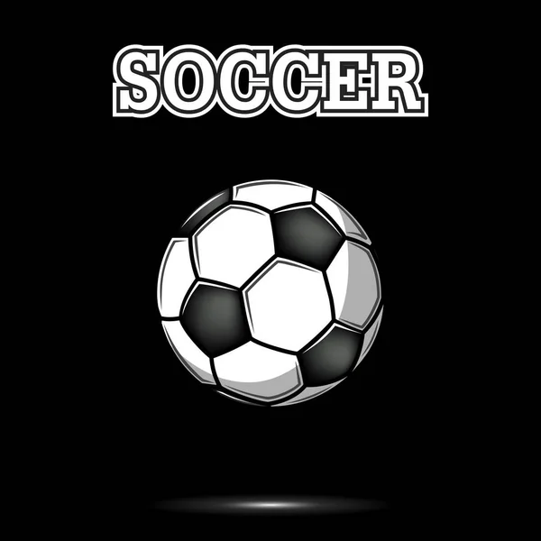 Vintage soccer ball icon — Stock Vector