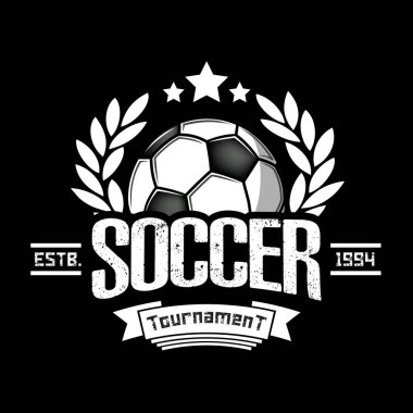 Futbol logosu tasarım şablonu