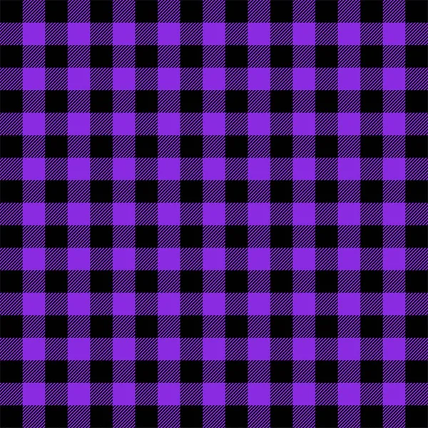Buffalo plaid. Proton purple tartan. Scottish cage — Stock Vector