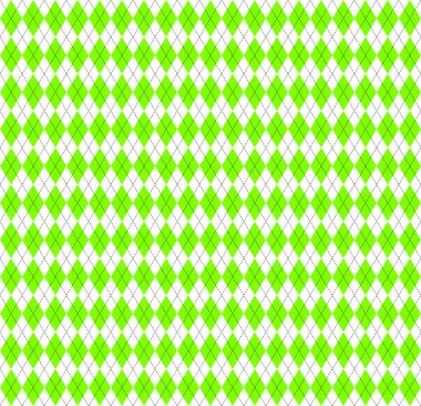 Argyle ekose Ufo yeşil renklerde