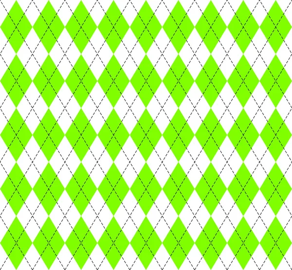 Plaid Argyle aux couleurs vert ovni — Image vectorielle