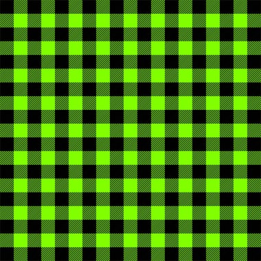 Buffalo şal. UFO yeşil tartan. İskoç kafes