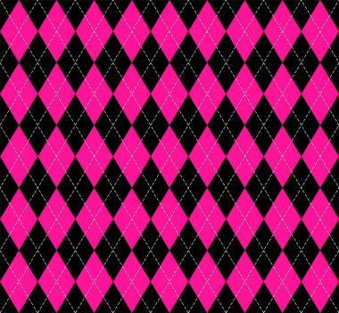 Argyle ekose plastik pembe renklerde