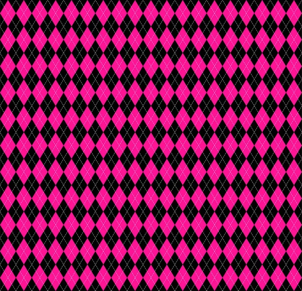 Argyle xadrez em cores de plástico rosa —  Vetores de Stock