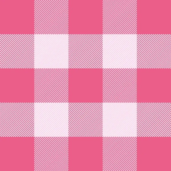 Valentijnsdag Tartan plaid. Patroon Schotse kooi — Stockvector