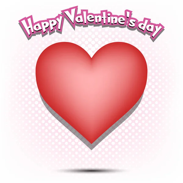 Happy Valentine den a srdce — Stockový vektor
