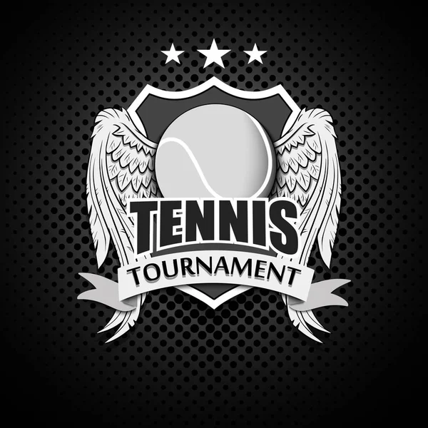 Design des Tennis-Logos — Stockvektor