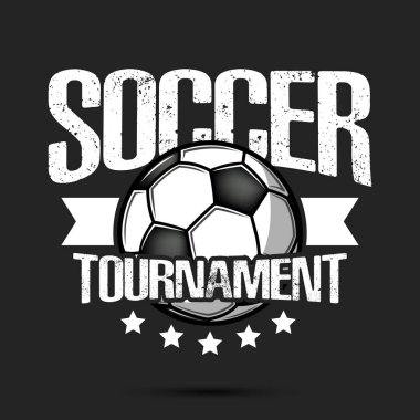 Futbol logosu tasarım şablonu