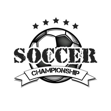 Futbol logosu tasarım şablonu