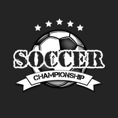 Futbol logosu tasarım şablonu