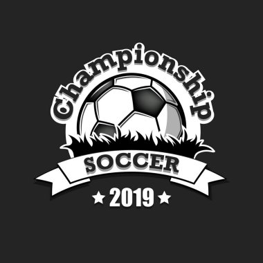 Futbol logosu tasarım şablonu