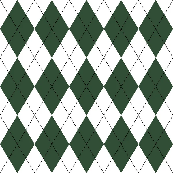 St. Patricks Day Argyle. Muster Schottischer Käfig — Stockvektor