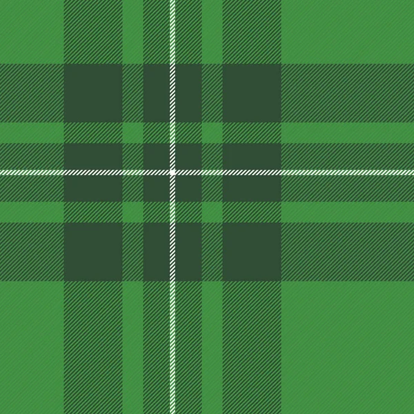 St. Patricks dag Tartan Pläd. Skotska bur — Stock vektor