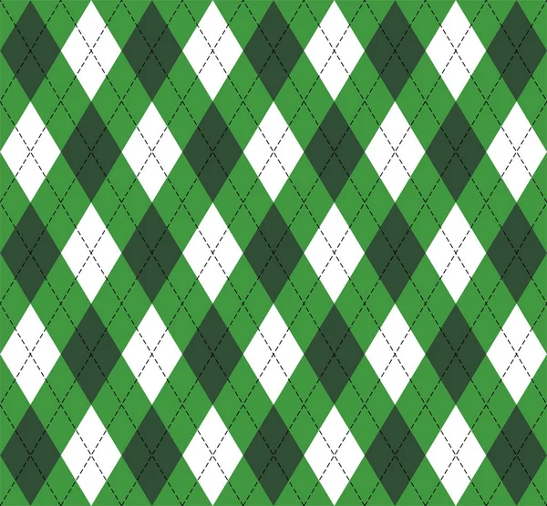 7417 - St. Patricks day argyle — Stock Vector