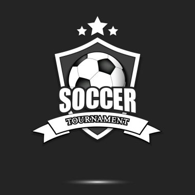 Futbol logosu tasarım şablonu