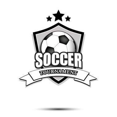 Futbol logosu tasarım şablonu