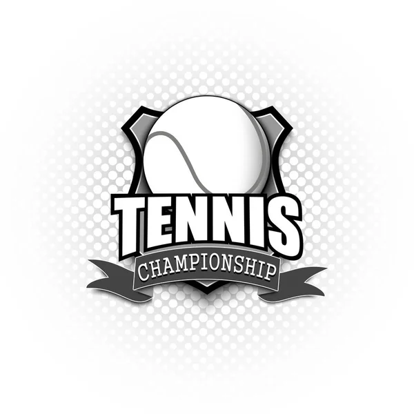 Modèle de logo Tennis — Image vectorielle