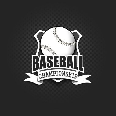 Beyzbol logo tasarım şablonu