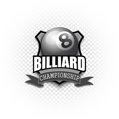 Bilardo logo tasarım şablonu