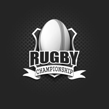 Rugby logo tasarım şablonu