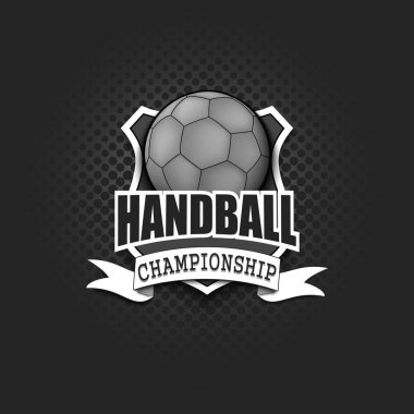 Hentbol logosu şablon tasarımı