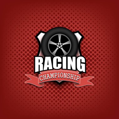 Yarış logosu şablon tasarımı