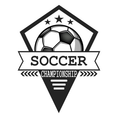 Futbol logosu tasarım şablonu