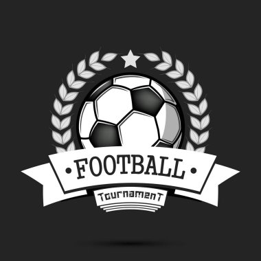 Futbol logosu tasarım şablonu