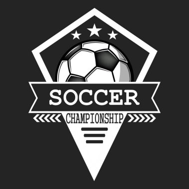 Futbol logosu tasarım şablonu