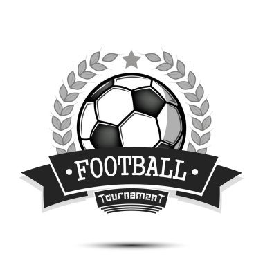 Futbol logosu tasarım şablonu