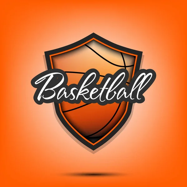 Modèle de conception de logo Basketball — Image vectorielle