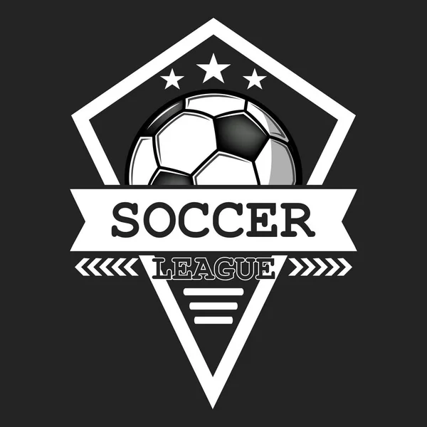 Plantilla de diseño del logotipo de fútbol — Archivo Imágenes Vectoriales