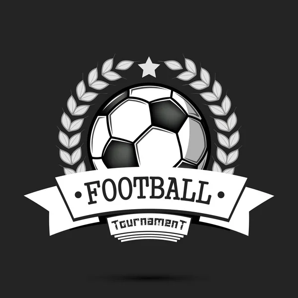 Voetbal logo ontwerp template — Stockvector