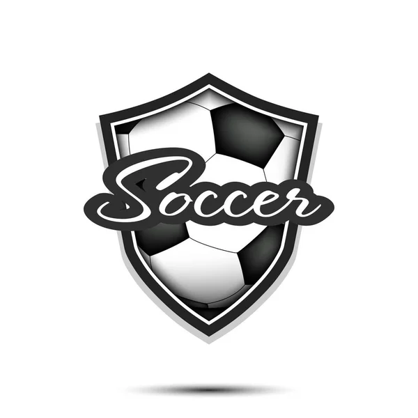 Jalkapallo logo suunnittelu malli — vektorikuva
