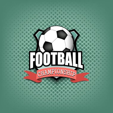 Futbol logo tasarım şablonu