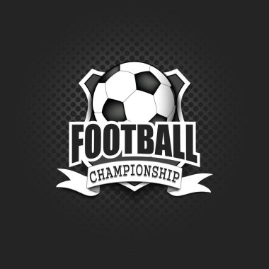 Futbol logo tasarım şablonu