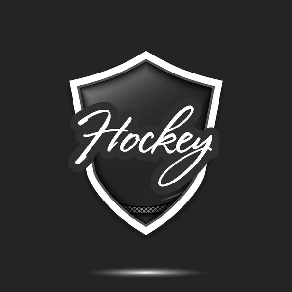 Hokey logo tasarım şablonu — Stok Vektör