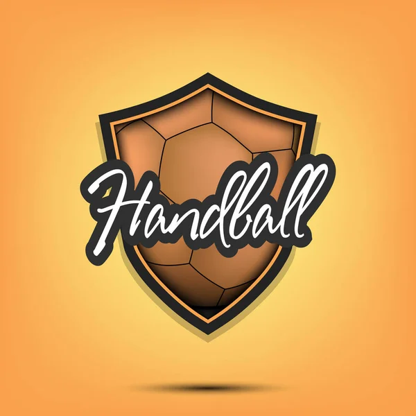 Plantilla de diseño de logotipo de Handball — Vector de stock