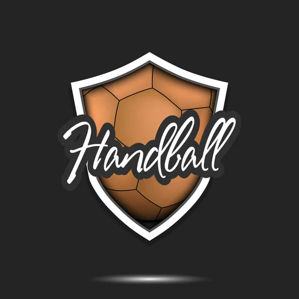 Plantilla de diseño de logotipo de Handball — Vector de stock