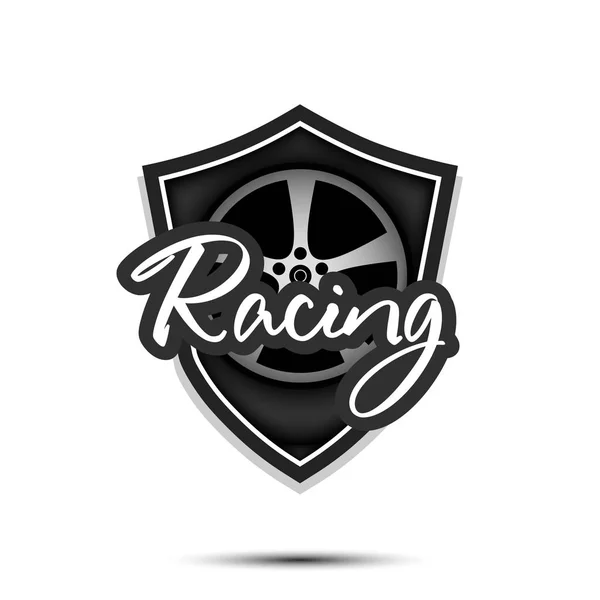 Plantilla de diseño logo Racing — Vector de stock