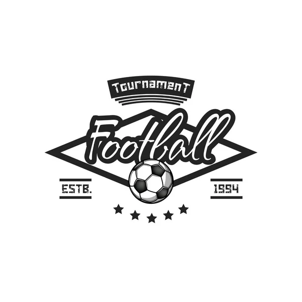Modelo de design de logotipo de futebol —  Vetores de Stock
