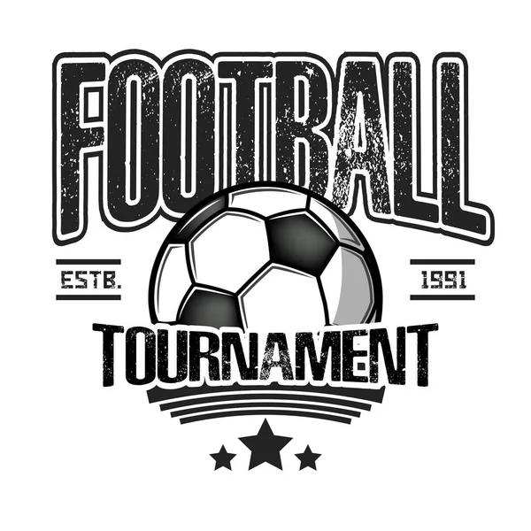 Modello di design logo calcio — Vettoriale Stock