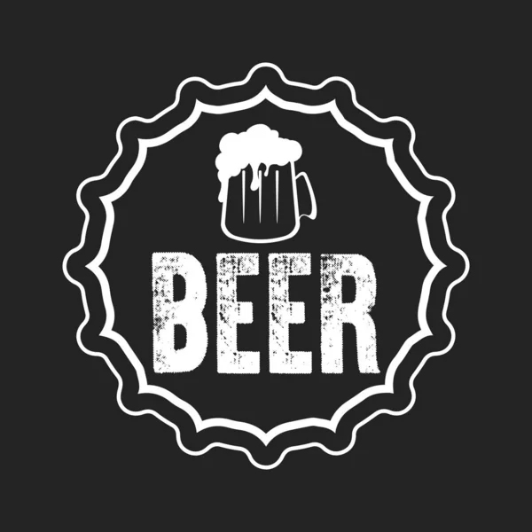 Návrh předlohy s logem piva — Stockový vektor